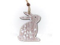 Králíček dřevo 9x6cm lze i pověsit